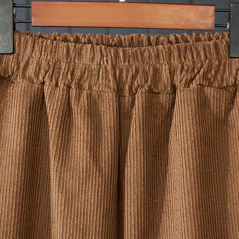Thickened Cotton Corduroy Grounding Meditation Harem Pants