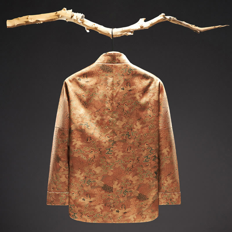 30 Momme Mulberry Silk Grounding Men's Jacket