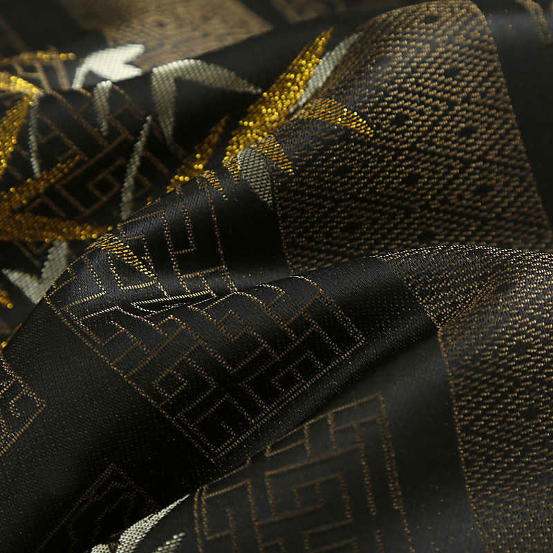 Bamboo Jacquard Stand-Collar Meditation Jacket for Men
