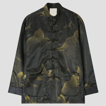 Lightweight Cloud-Dyed Frog-Button Mindful Men's Jacket