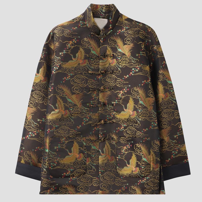 Breathable Stand-Collar Frog-Button Men's Grounding Jacket