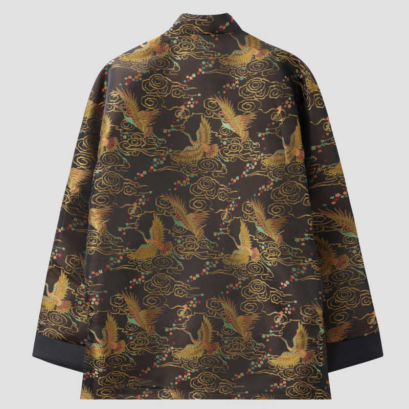 Breathable Stand-Collar Frog-Button Men's Grounding Jacket