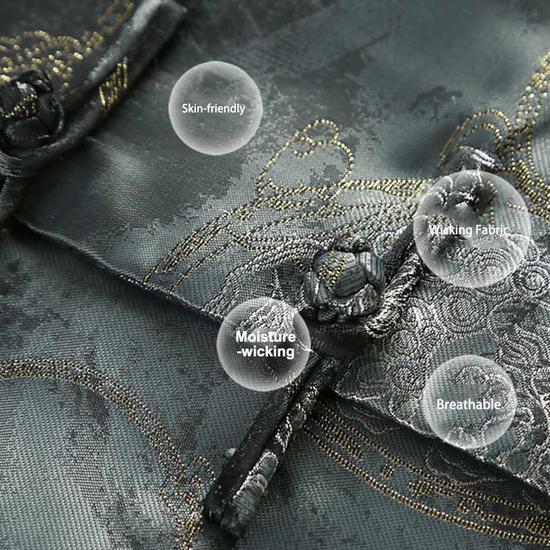 Breathable Lightweight Stand-Collar Frog-Button Mindful Men's Jacket