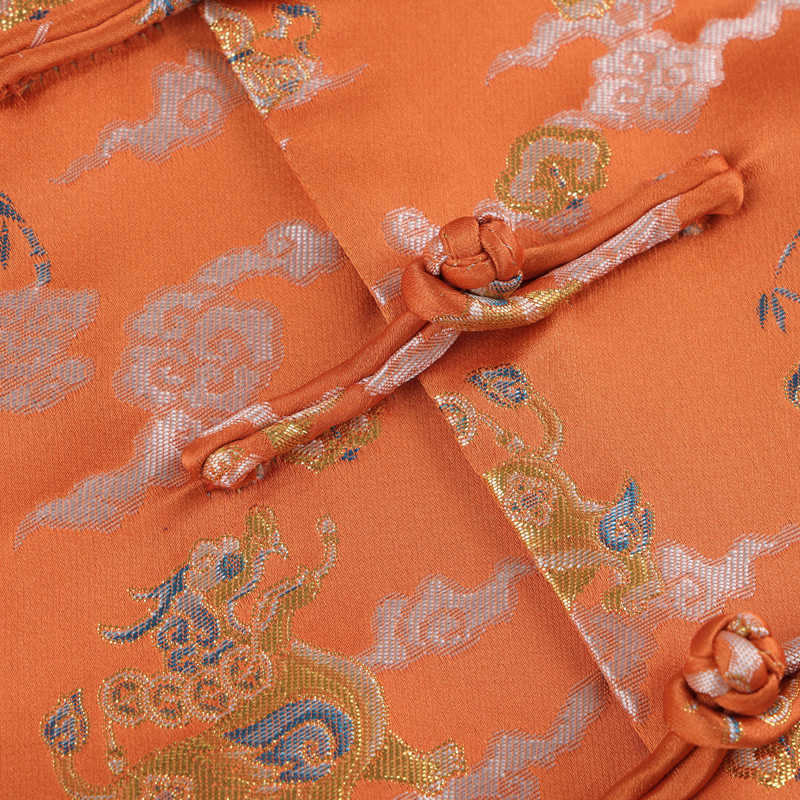 Men's Lightweight Cloud-Motif Frog-Button Meditation Jacket