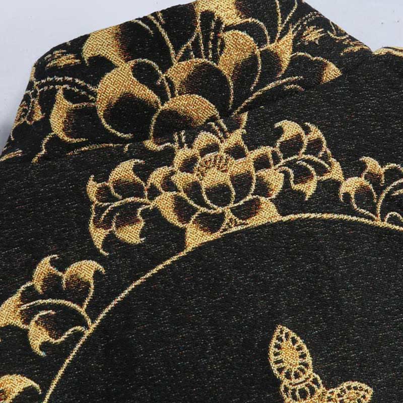 Breathable Frog-Button Stand Collar Mindful Meditation Jacket