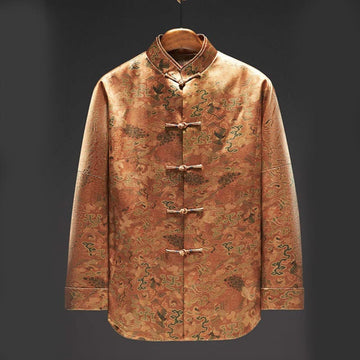 30 Momme Mulberry Silk Grounding Men's Jacket
