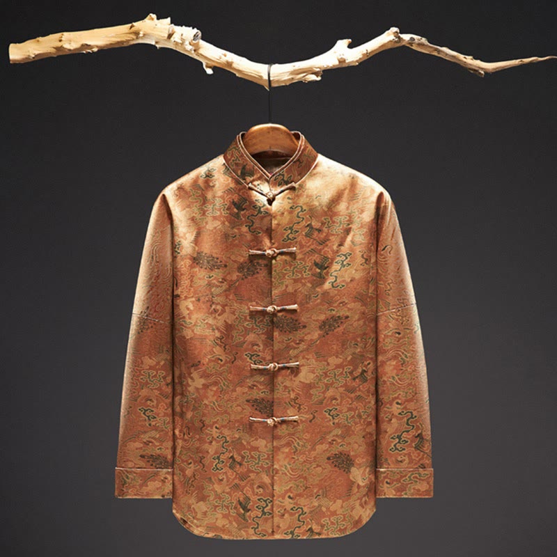 30 Momme Mulberry Silk Grounding Men's Jacket