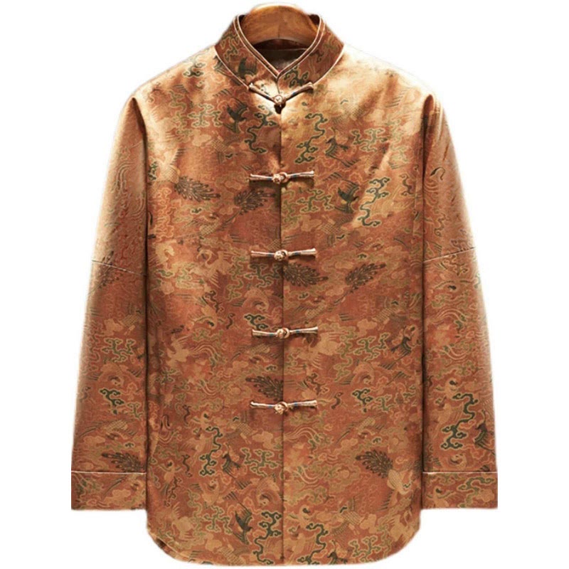 30 Momme Mulberry Silk Grounding Men's Jacket