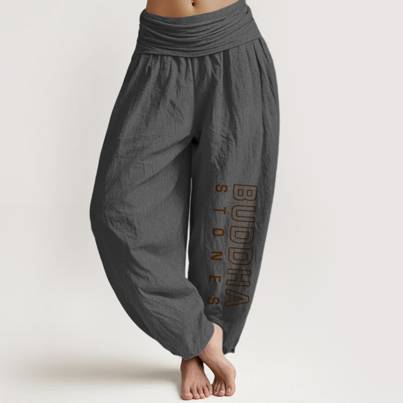 Tactile Cotton Flexible Waistband Meditation Harem Pants
