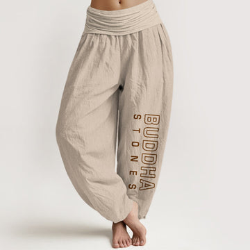 Tactile Cotton Flexible Waistband Meditation Harem Pants