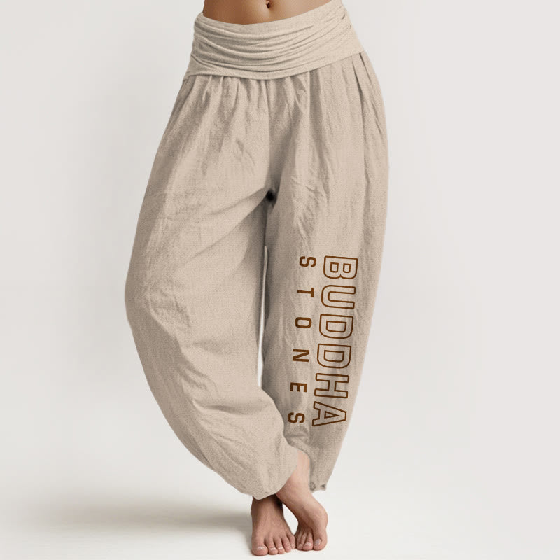 Tactile Cotton Flexible Waistband Meditation Harem Pants