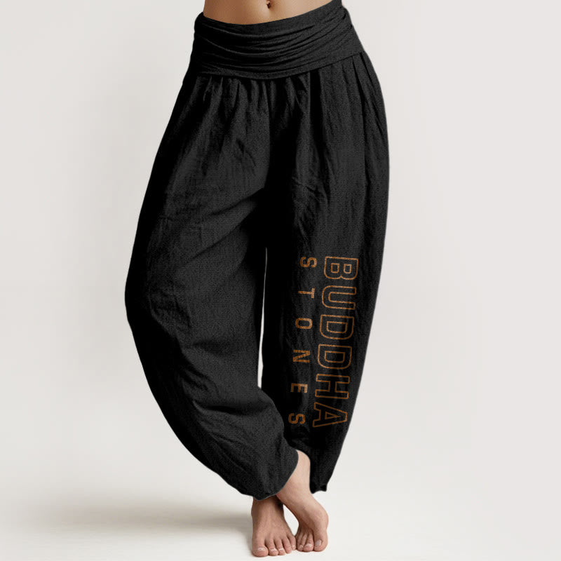 Tactile Cotton Flexible Waistband Meditation Harem Pants