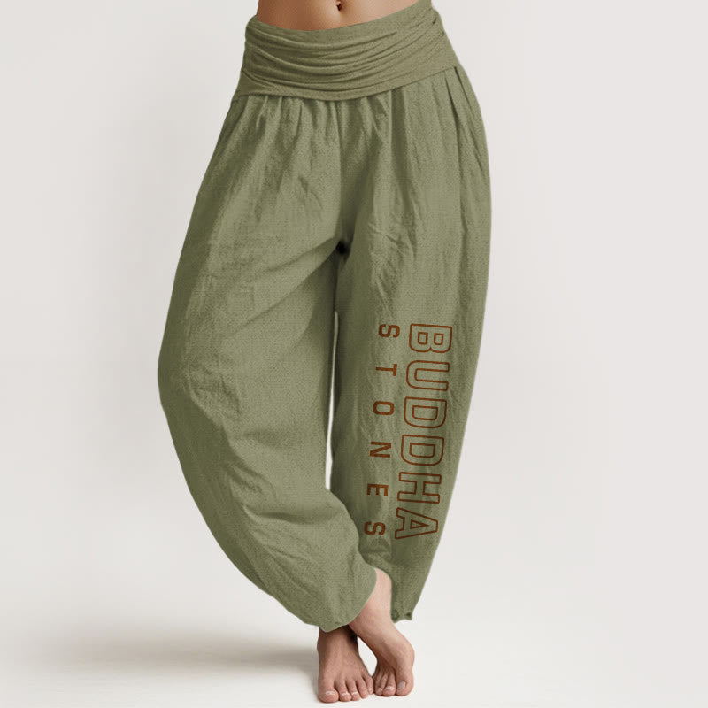 Tactile Cotton Flexible Waistband Meditation Harem Pants
