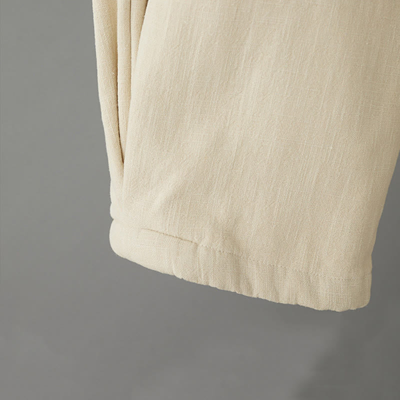 Winter Women's Cotton Thermal Fleece-Lined Ankle-Length Pants With Pockets