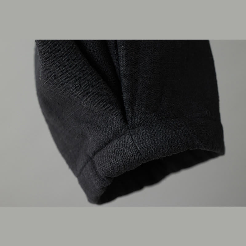 Winter Women's Cotton Thermal Fleece-Lined Ankle-Length Pants With Pockets