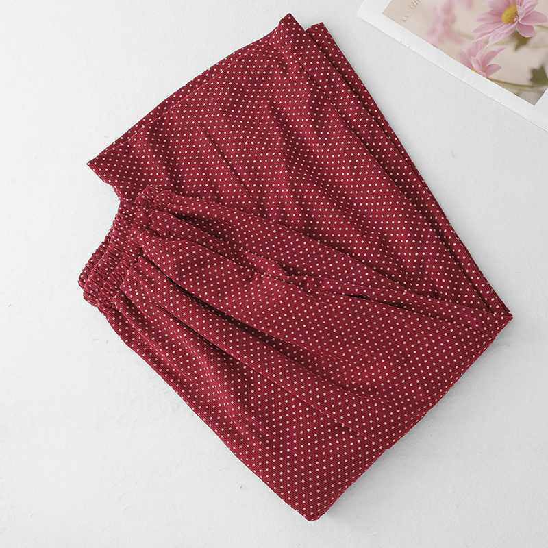 Fall Dots Pattern High Waist Design Women's Wide Leg Pants With Pockets