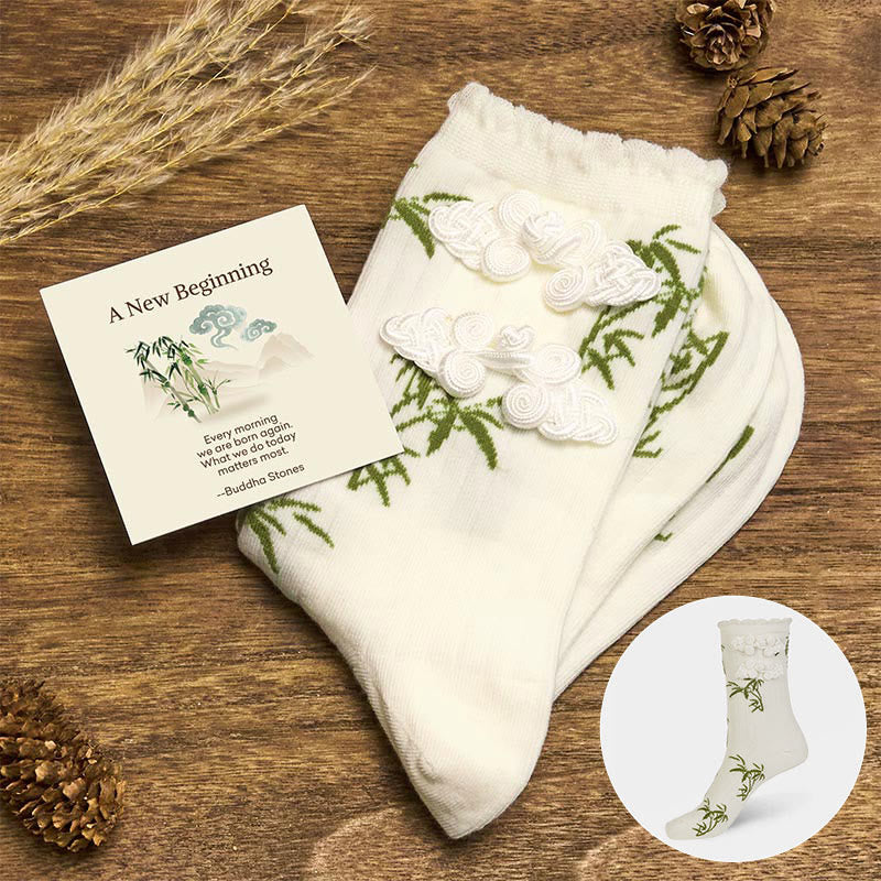 "A New Beginning" Bamboo Micro Crew Women's Socks Includes Gift Message Card
