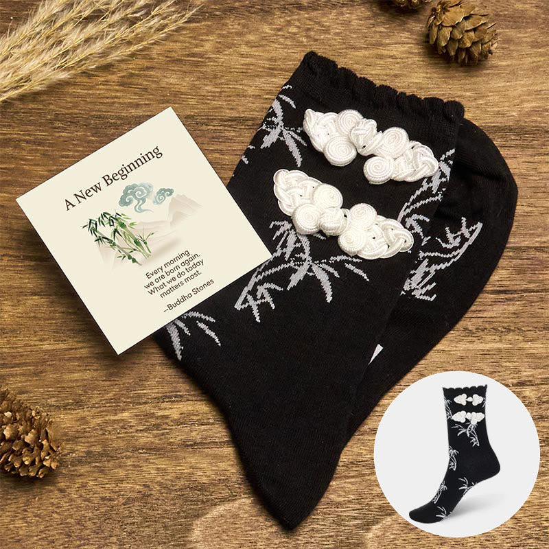 "A New Beginning" Bamboo Micro Crew Women's Socks Includes Gift Message Card