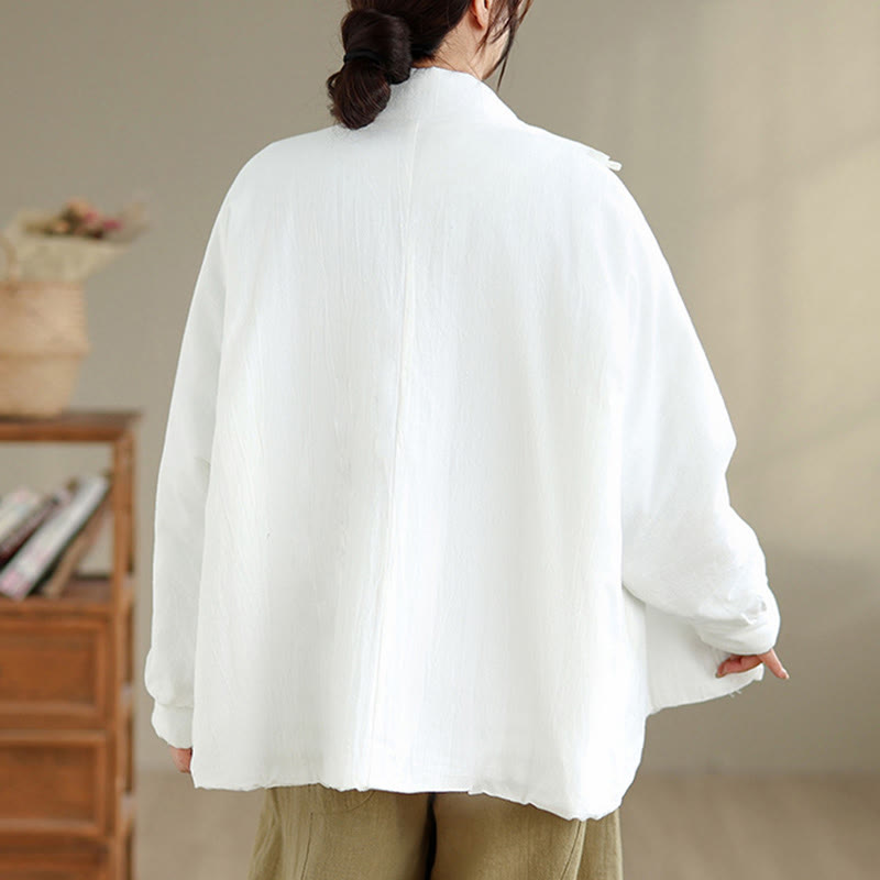 Tactile Cotton Thick Frog-Button Mindful Winter Jacket