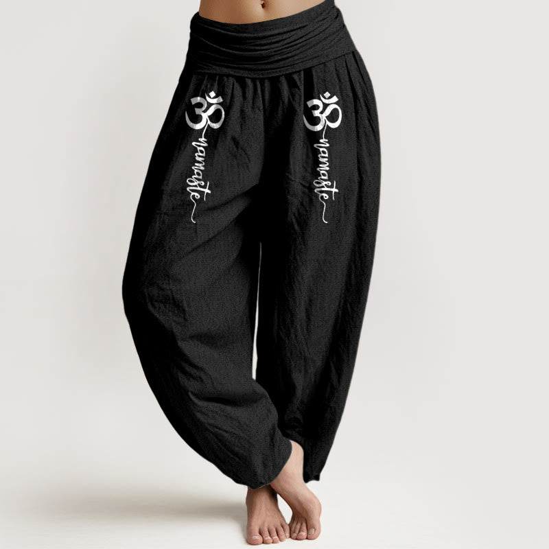 Breathable Cotton Sacred Symbol Meditation Harem Pants