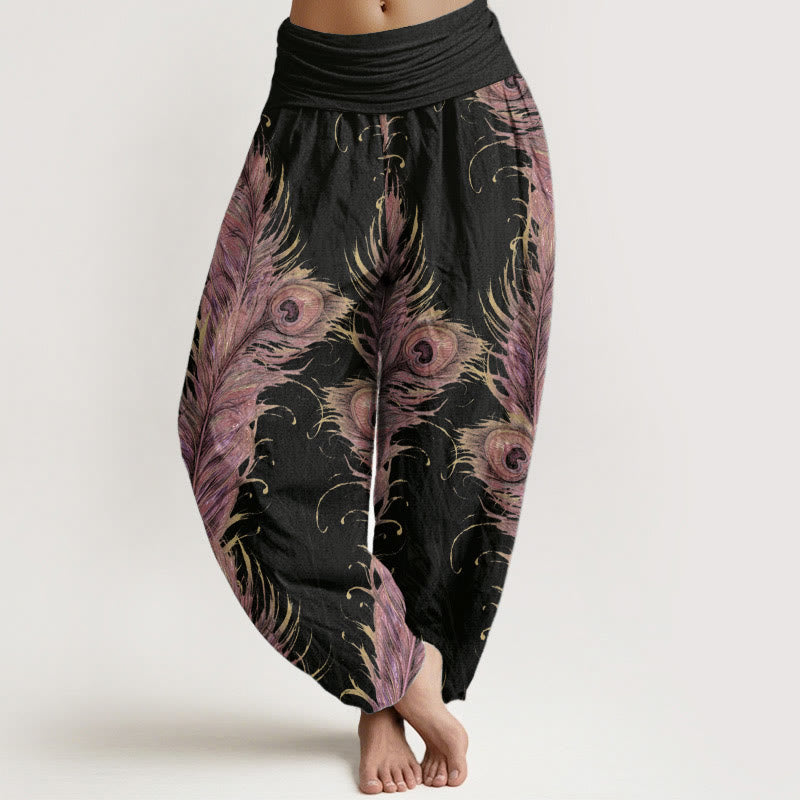 Pure Cotton Phoenix Print Mindful Movement Harem Pants