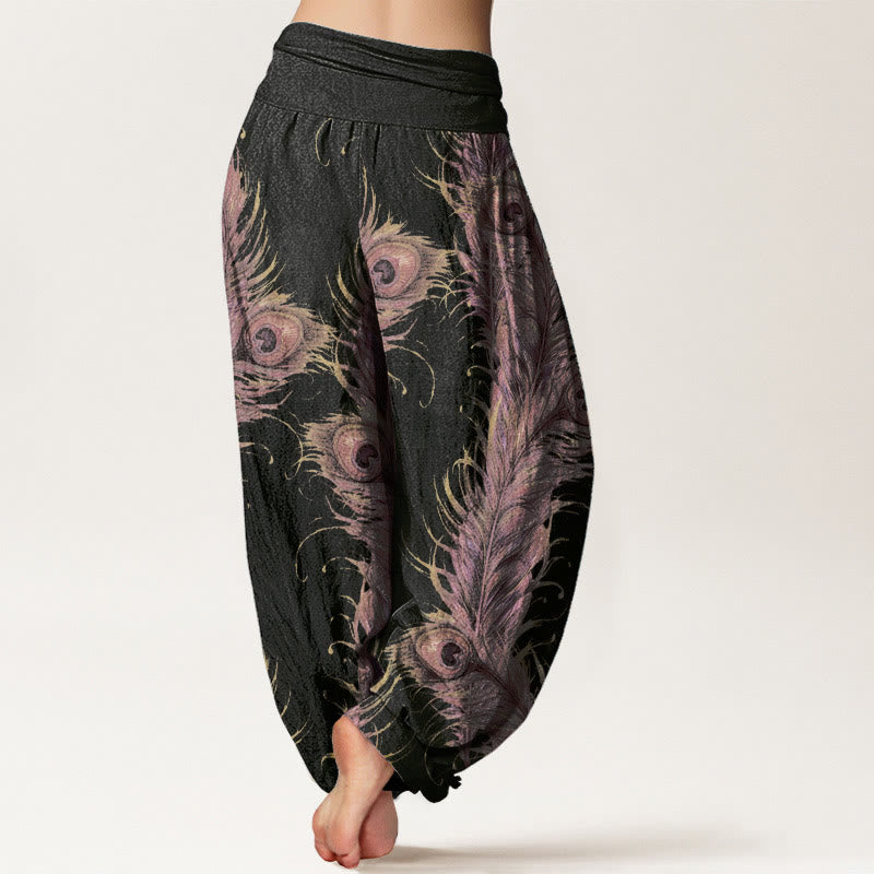 Pure Cotton Phoenix Print Mindful Movement Harem Pants