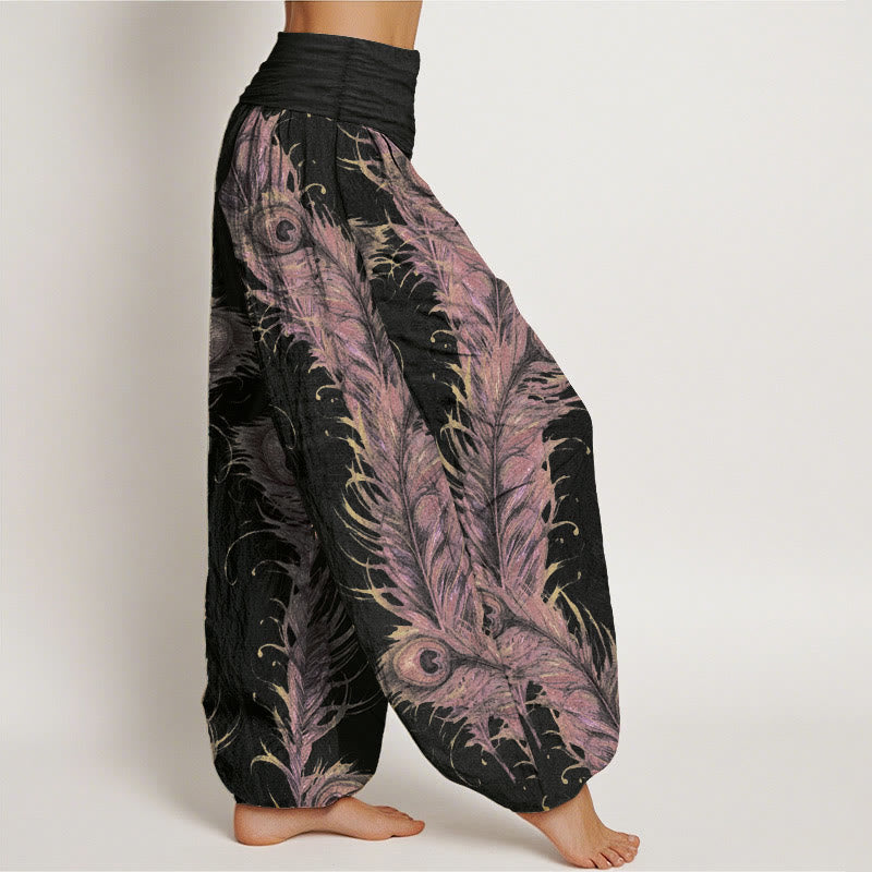 Pure Cotton Phoenix Print Mindful Movement Harem Pants