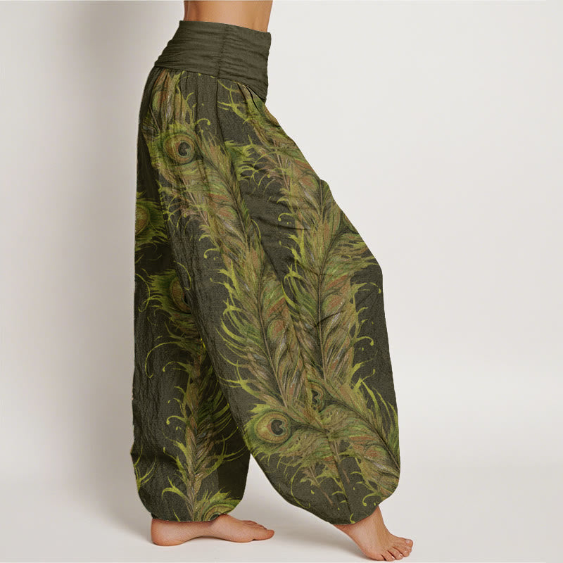 Pure Cotton Phoenix Print Mindful Movement Harem Pants