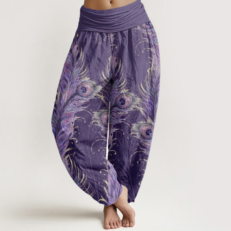 Pure Cotton Phoenix Print Mindful Movement Harem Pants