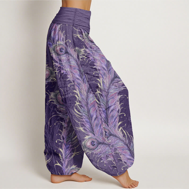 Pure Cotton Phoenix Print Mindful Movement Harem Pants