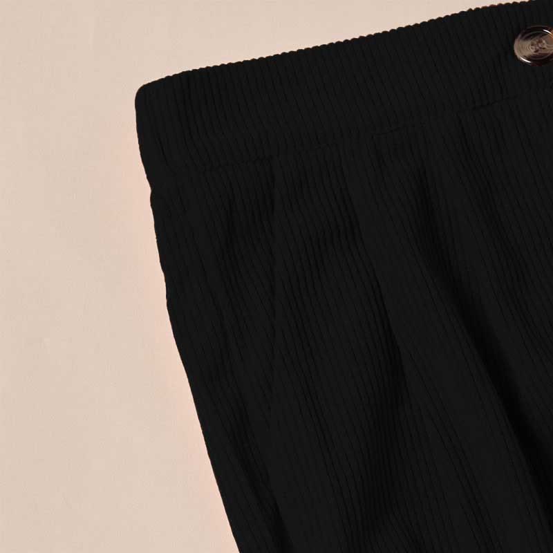 Casual Corduroy Straight-leg Women's Pants With Pockets