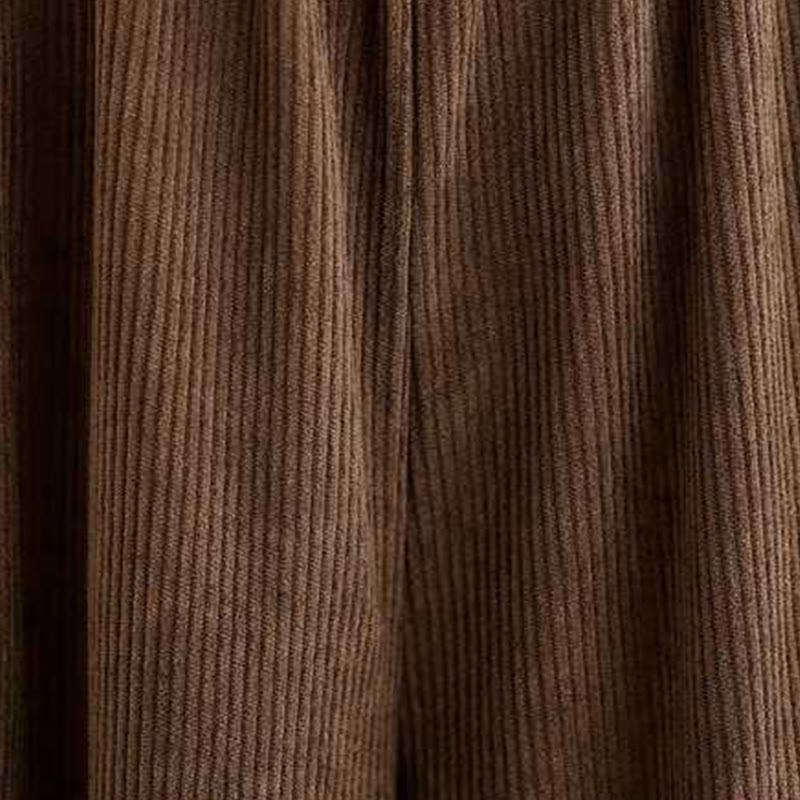 Tactile Corduroy Slim-Fit Carrot Harem Pants for Mindful Movement