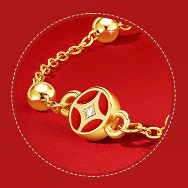 Hetian Jade and Sterling Silver Horse Zircon Red String Adjustable Bracelet