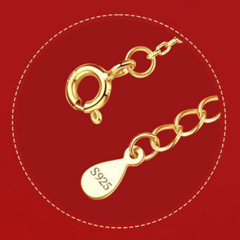 Year Of The Horse 925 Sterling Silver Hetian Jade Zircon Abundance Pendant Necklace