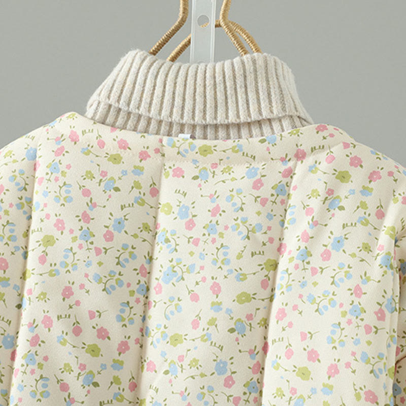 Structured Cotton-Blend Floral Print Mindful Walking Jacket