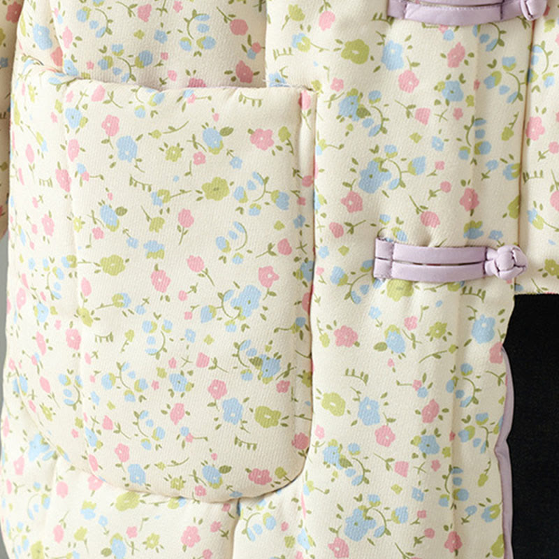 Structured Cotton-Blend Floral Print Mindful Walking Jacket