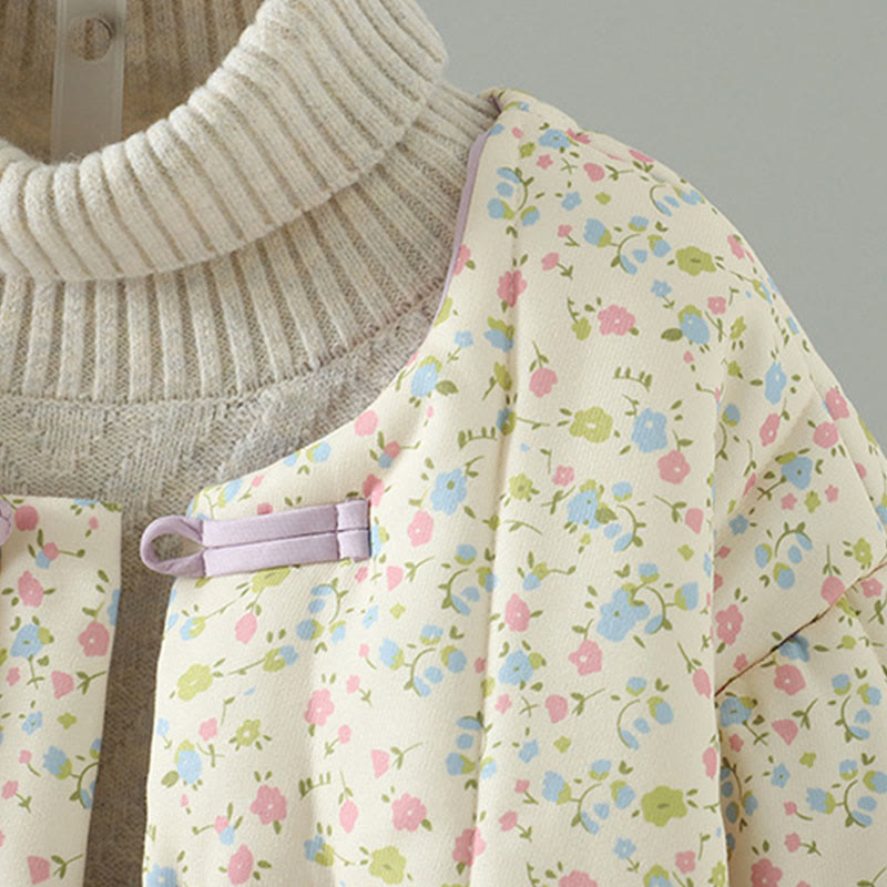 Structured Cotton-Blend Floral Print Mindful Walking Jacket