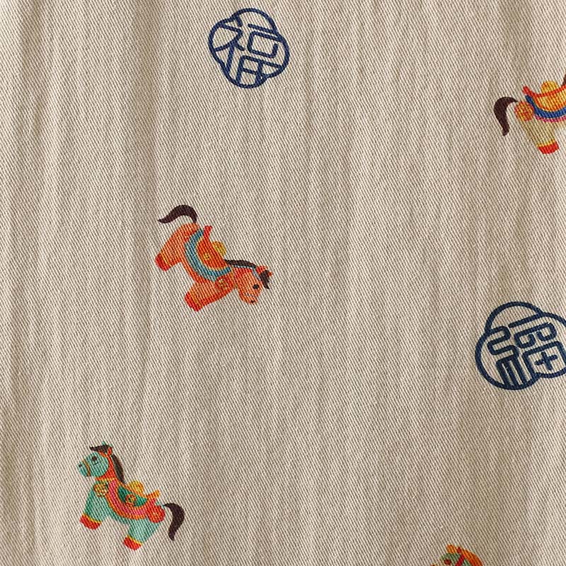 Thickened Cotton-Blend Floral Frog-Button Meditation Jacket