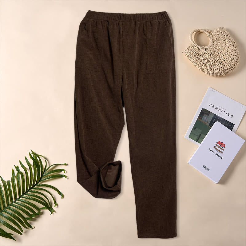 Tactile Corduroy Tapered Daily Grounding Pants