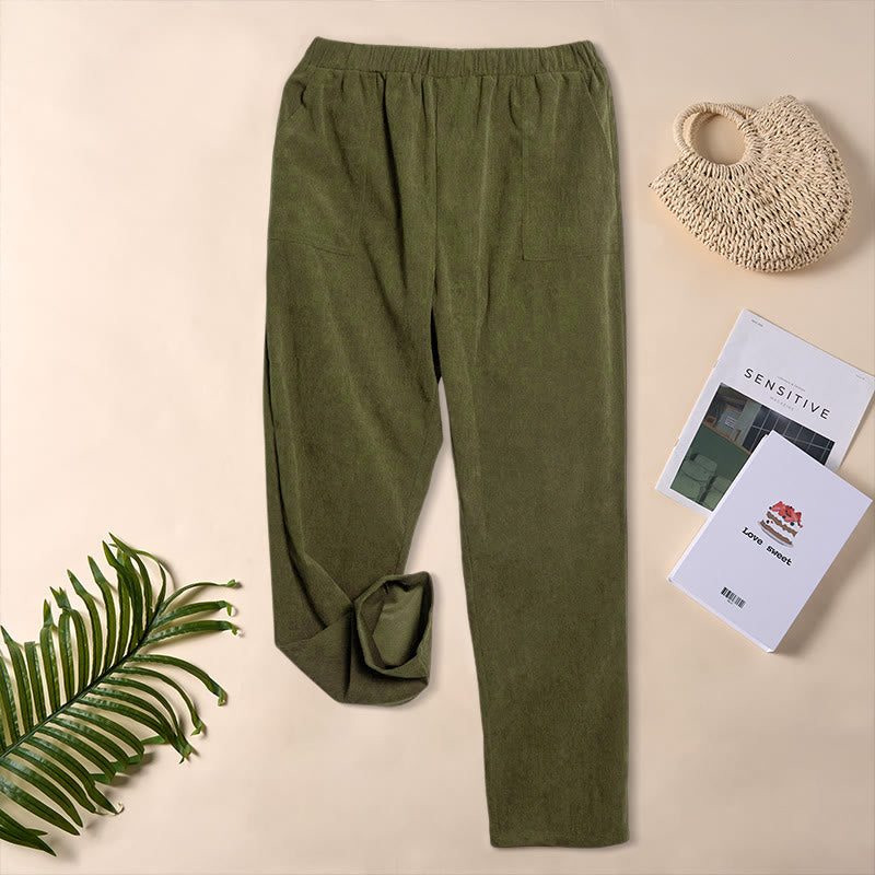 Tactile Corduroy Tapered Daily Grounding Pants