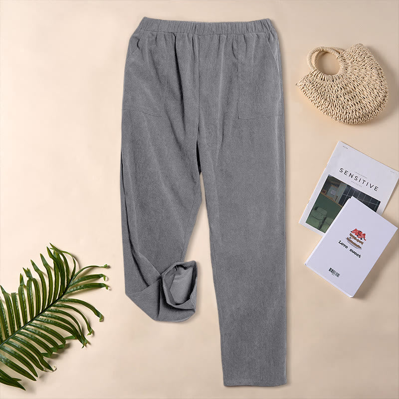 Tactile Corduroy Tapered Daily Grounding Pants