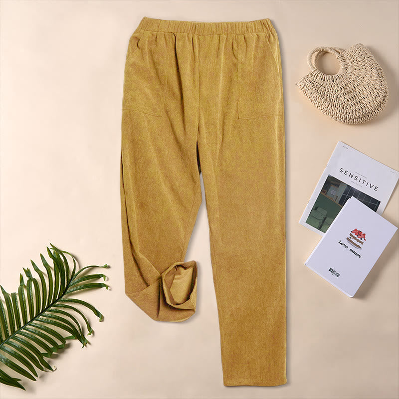 Tactile Corduroy Tapered Daily Grounding Pants