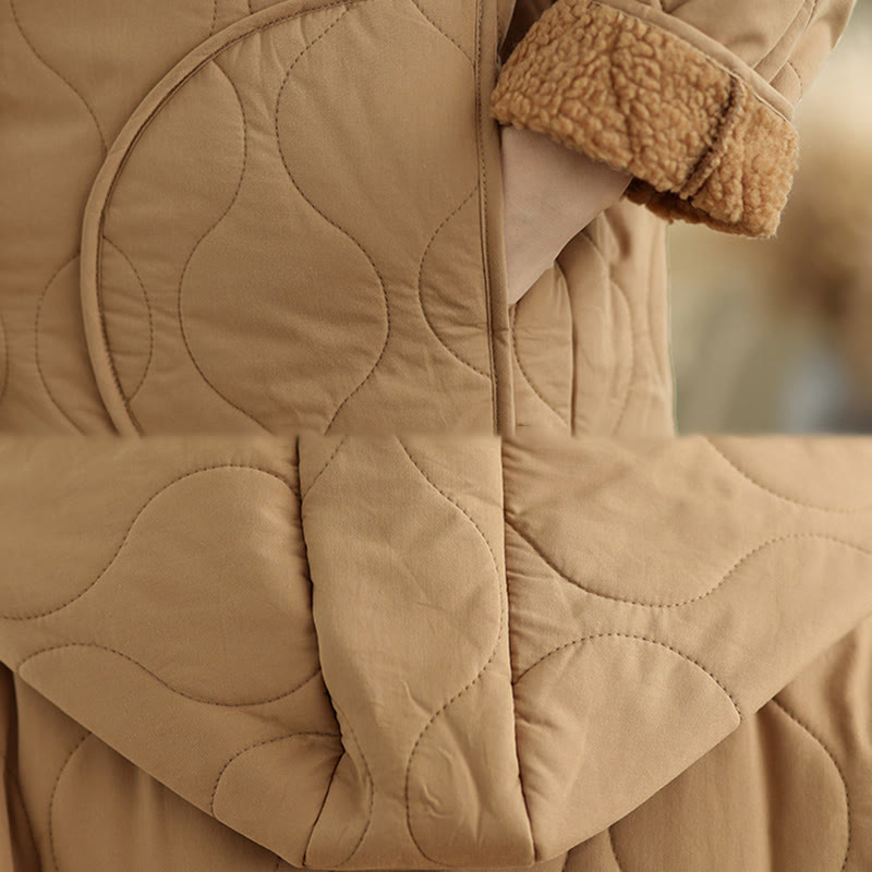 Women's Plain Long Sleeve Hoodie Design Cotton hermal Fleece-Lined Jacket With Pockets