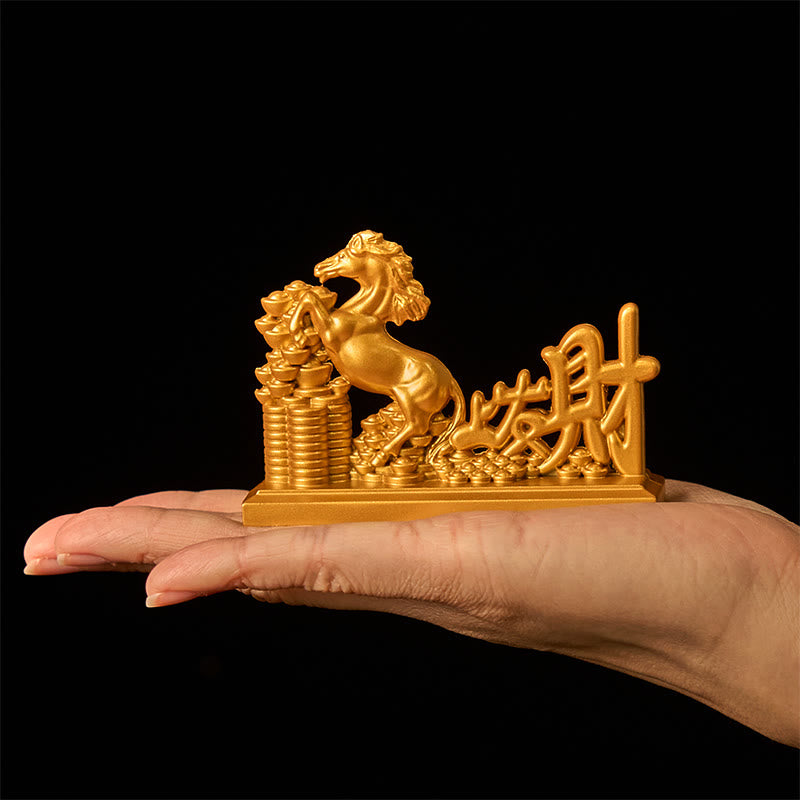 "Get Rich Now" Year of the Horse Ingots Prosperity Home Decoration