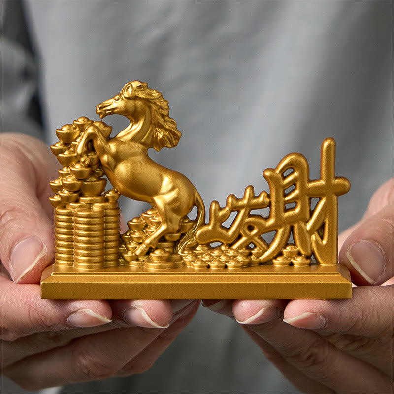 "Get Rich Now" Year of the Horse Ingots Prosperity Home Decoration