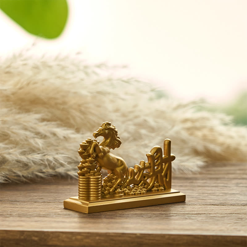 "Get Rich Now" Year of the Horse Ingots Prosperity Home Decoration