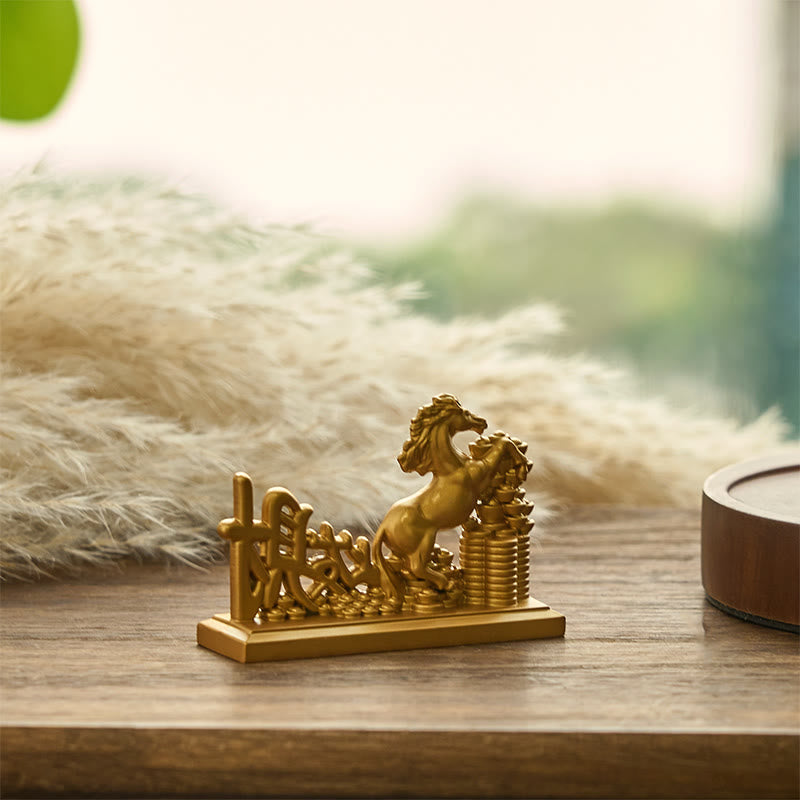 "Get Rich Now" Year of the Horse Ingots Prosperity Home Decoration