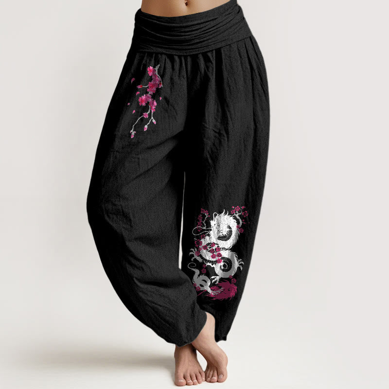 Breathable Cotton Printed Harem Meditation Pants