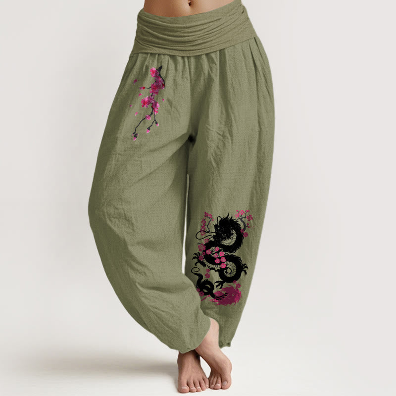 Breathable Cotton Printed Harem Meditation Pants