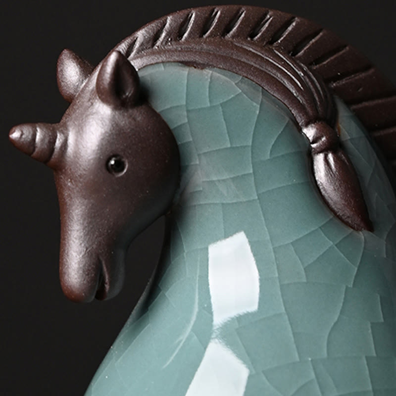 Year Of The Horse Ceramics Freedom Desktop Home Decoration